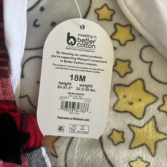 Christmas Overalls 18M - Picture 2 of 2